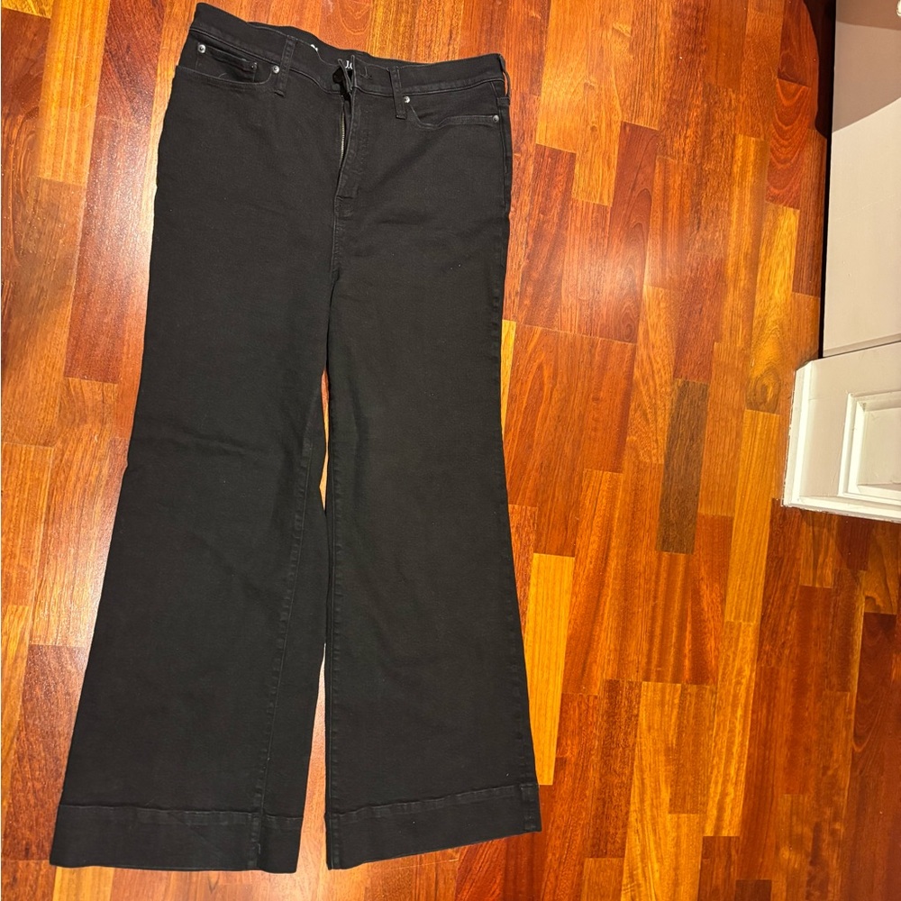 J. Crew Black denim trousers jean